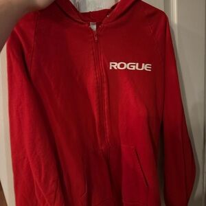 Rogue Vibrant Red Zip-Up Hoodie large